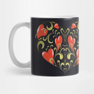 Heart shape from hearts artistic illustration Mug